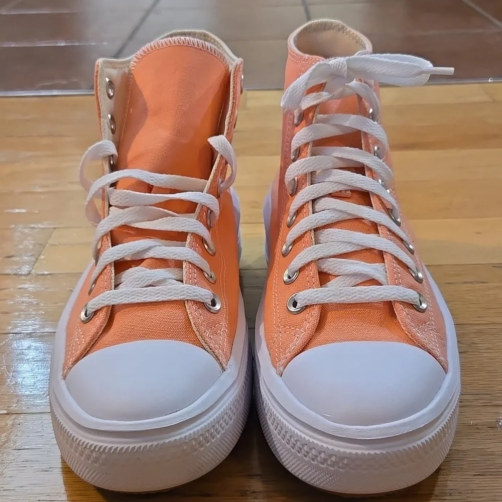 Converse CTAS Move Hi Womens Size 9 Platform Hi Lawn Flamingo NWOB A03544C - Picture 3 of 7